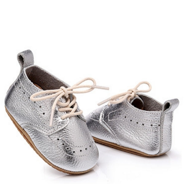 Silver Bloom Soft Shoes