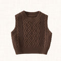 Arthur Knit Vest Brown