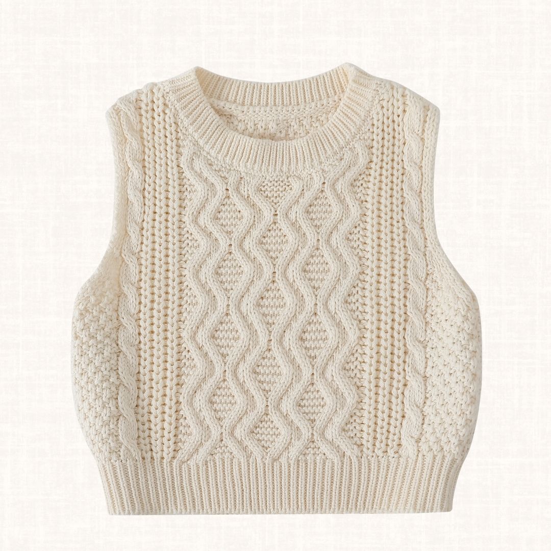 Arthur Knit Vest Off White