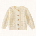 Henry Cable Cardigan Off White